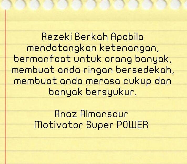 Apa Itu Rezeki Yang Berkah