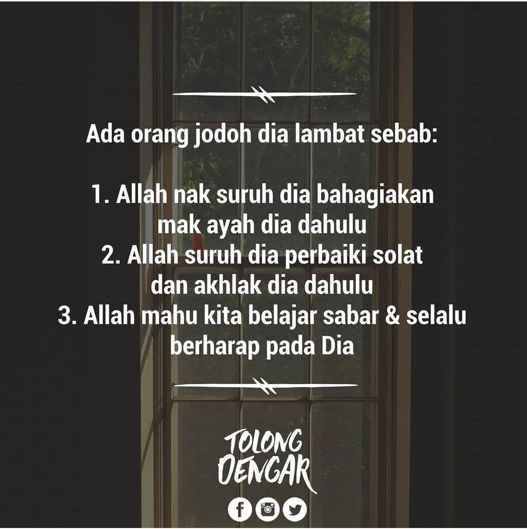Kenapa Jodoh Datang Terlambat