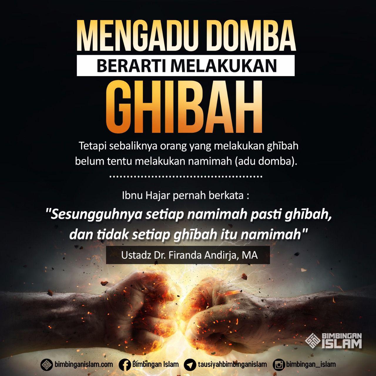 Mengadu Domba Berarti Melakukan Ghibah
