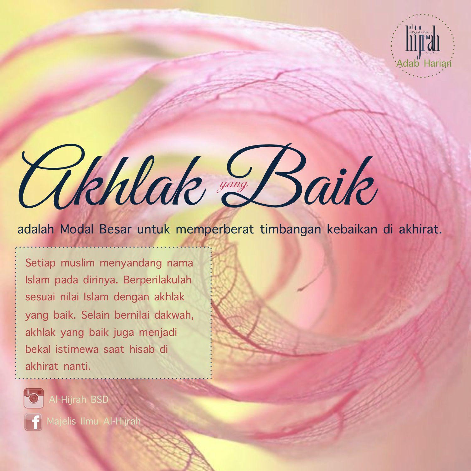 Akhlak Yang Baik