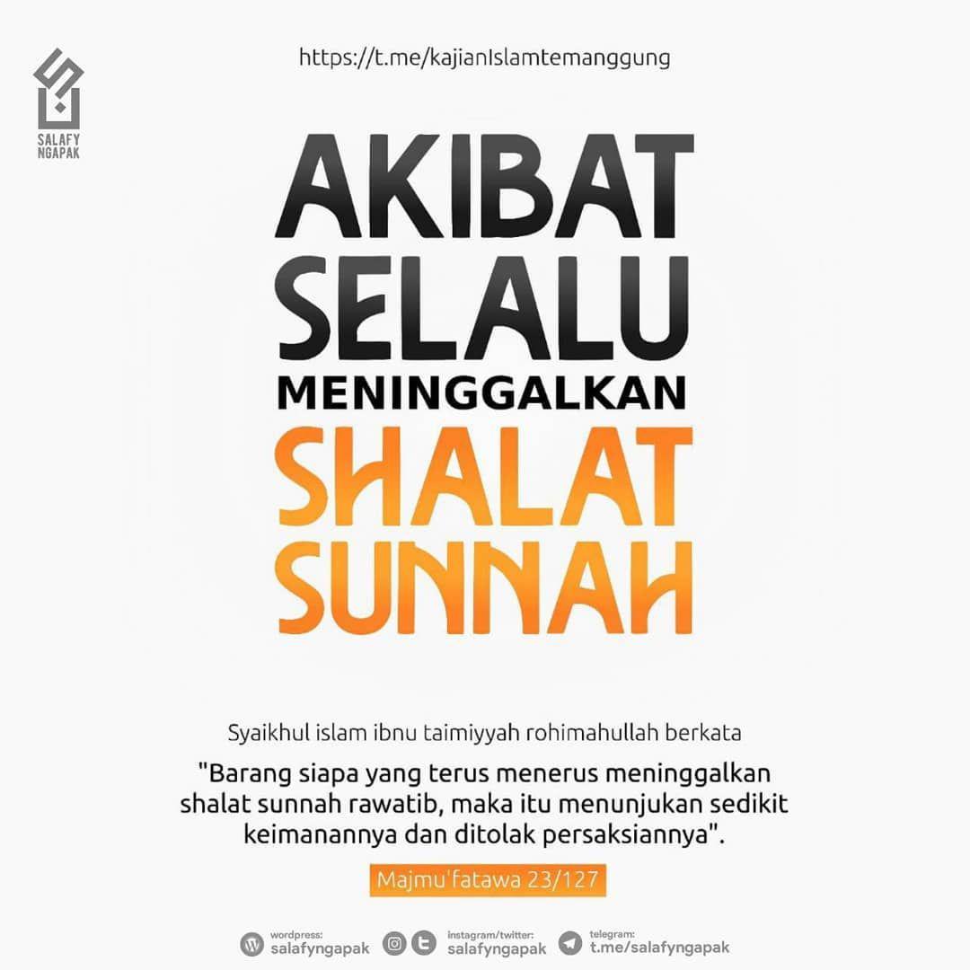 Akibat Selalu Meninggalkan Shalat Sunnah
