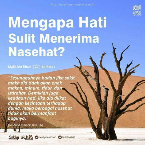 Mengapa Hati Sulit Menerima Nasihat