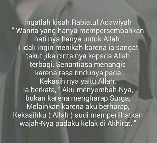 Kisah Rabiatul Adawiyah