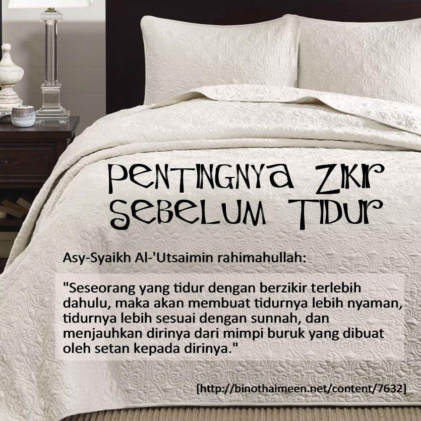 Pentingnya Dzikir Sebelum Tidur
