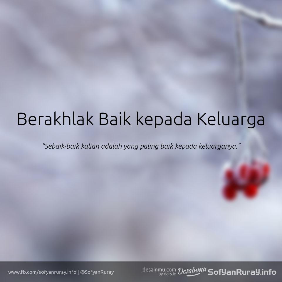 Berakhlak Baik kepada Keluarga